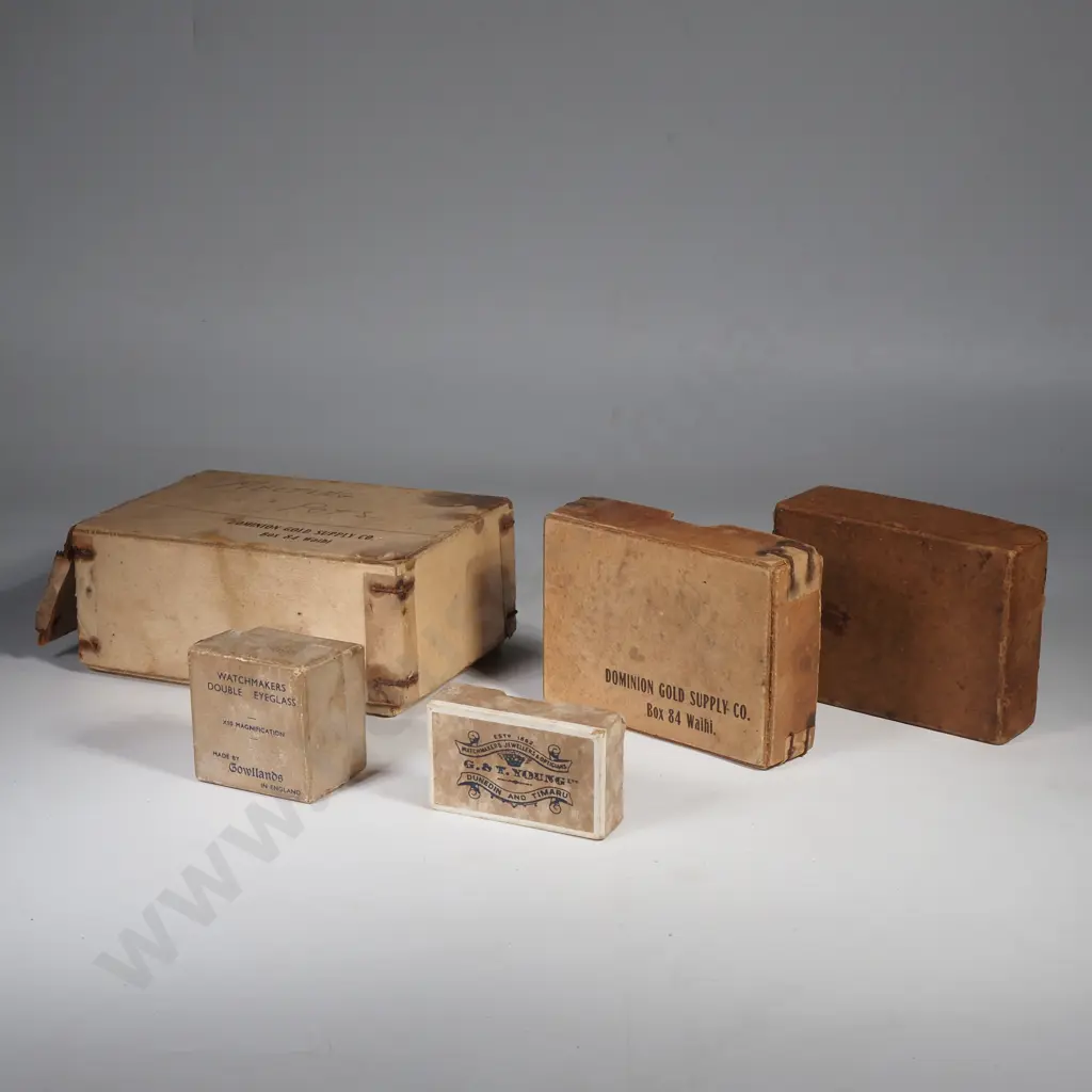 Box of Square Ceramic Melting Crucibles Made by Morgan Battersea in England Image 1++
