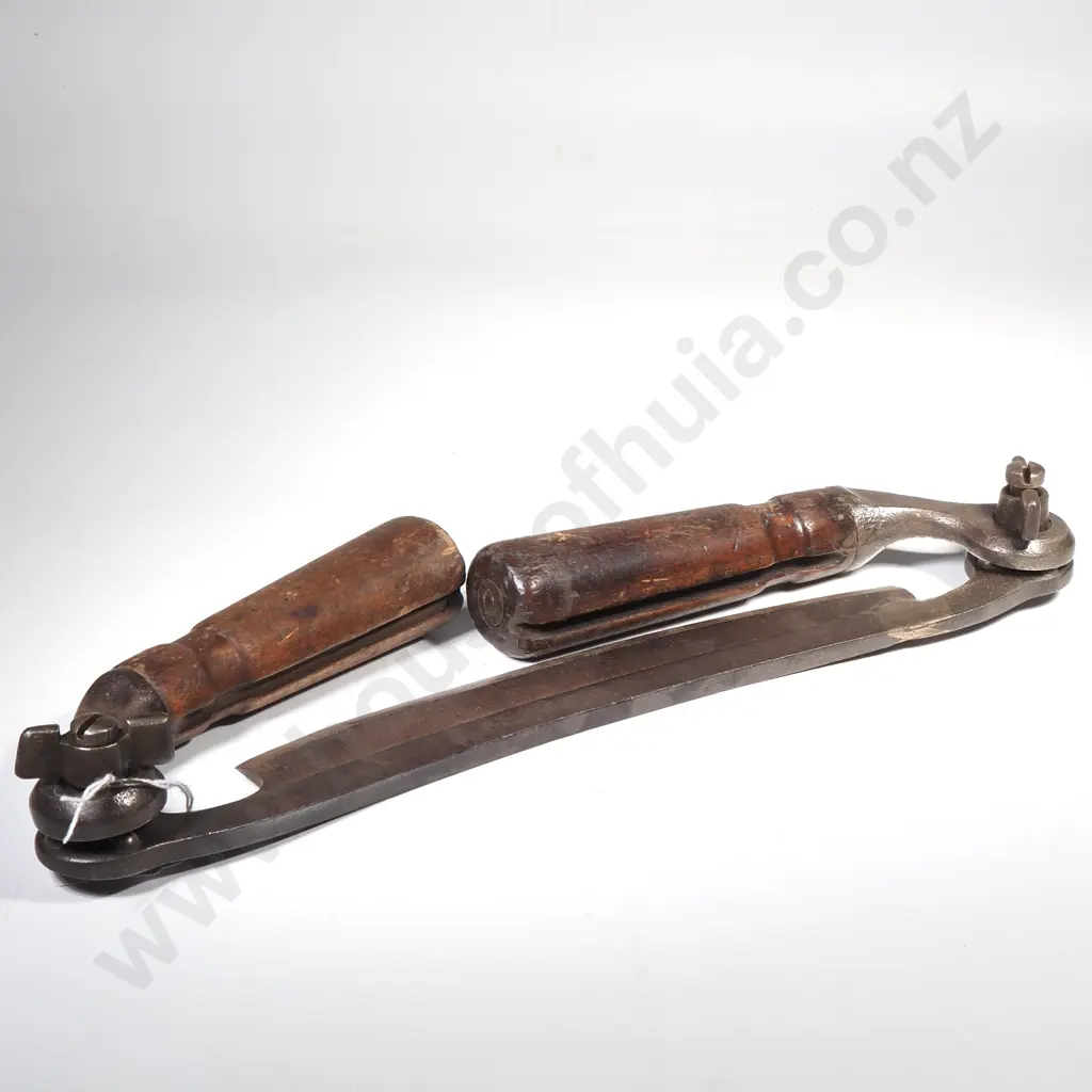 Antique Folding Handle Drawknife, a Traditional Woodworking Hand Tool for Peeling Bark, Shaving Wood & Shaping Items Image 1++
