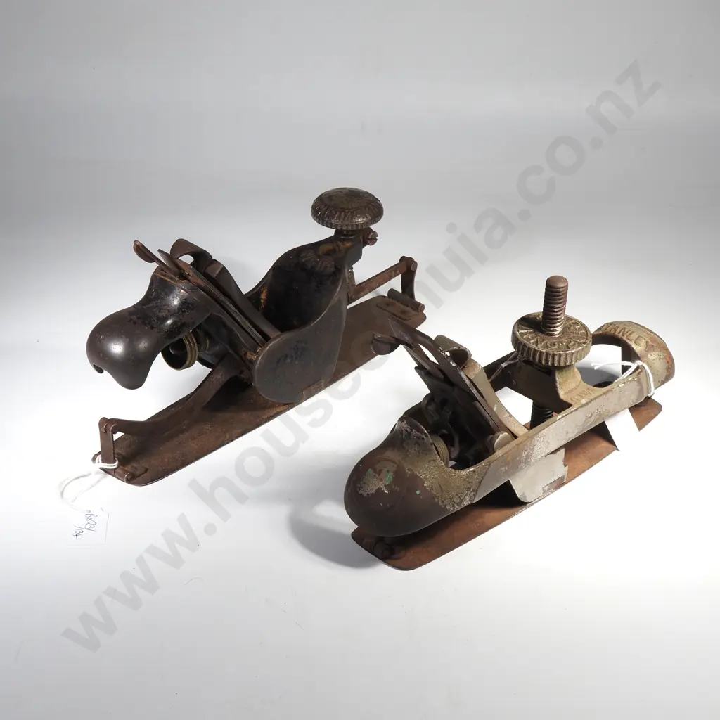 Vintage Stanley Victor No 20 & No 13 Compass/Circular Planes, w Flexible Steel Sole to Plane Convex & Concave Curves Image 1++