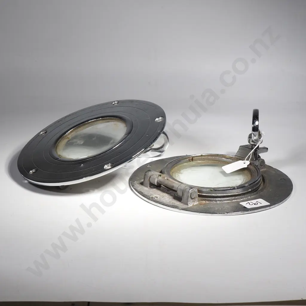 Chrome Marine Porthole from Boat or Yacht Image 1++
