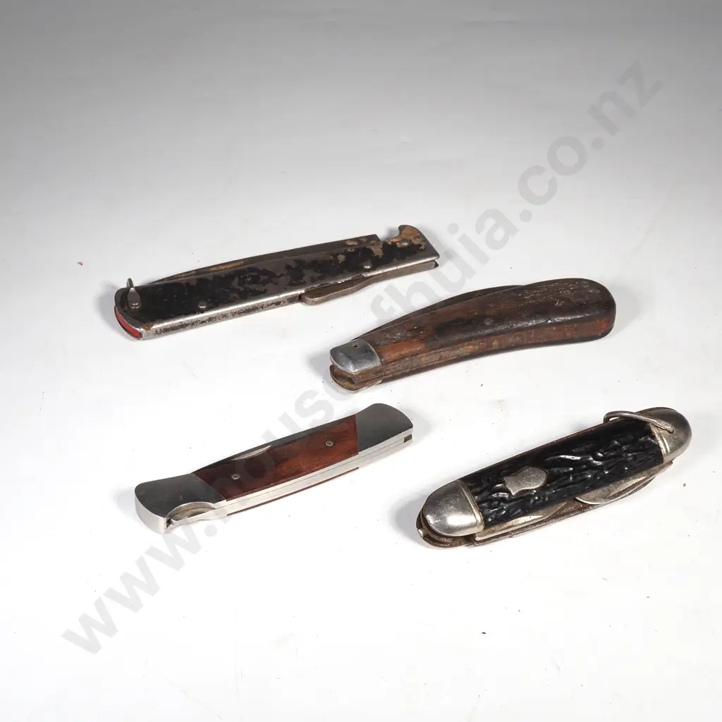 Four Vintage Pocket Knives Image 1++