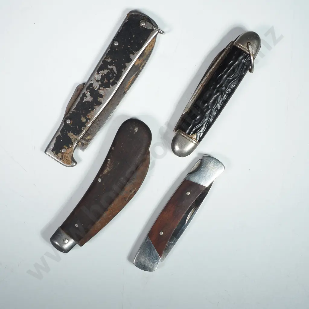 Four Vintage Pocket Knives Image 1++