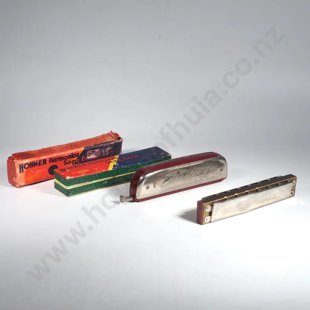 Hohner Educator 11 Harmonica & Two Hohner Song Band Harmonicas Image 1++