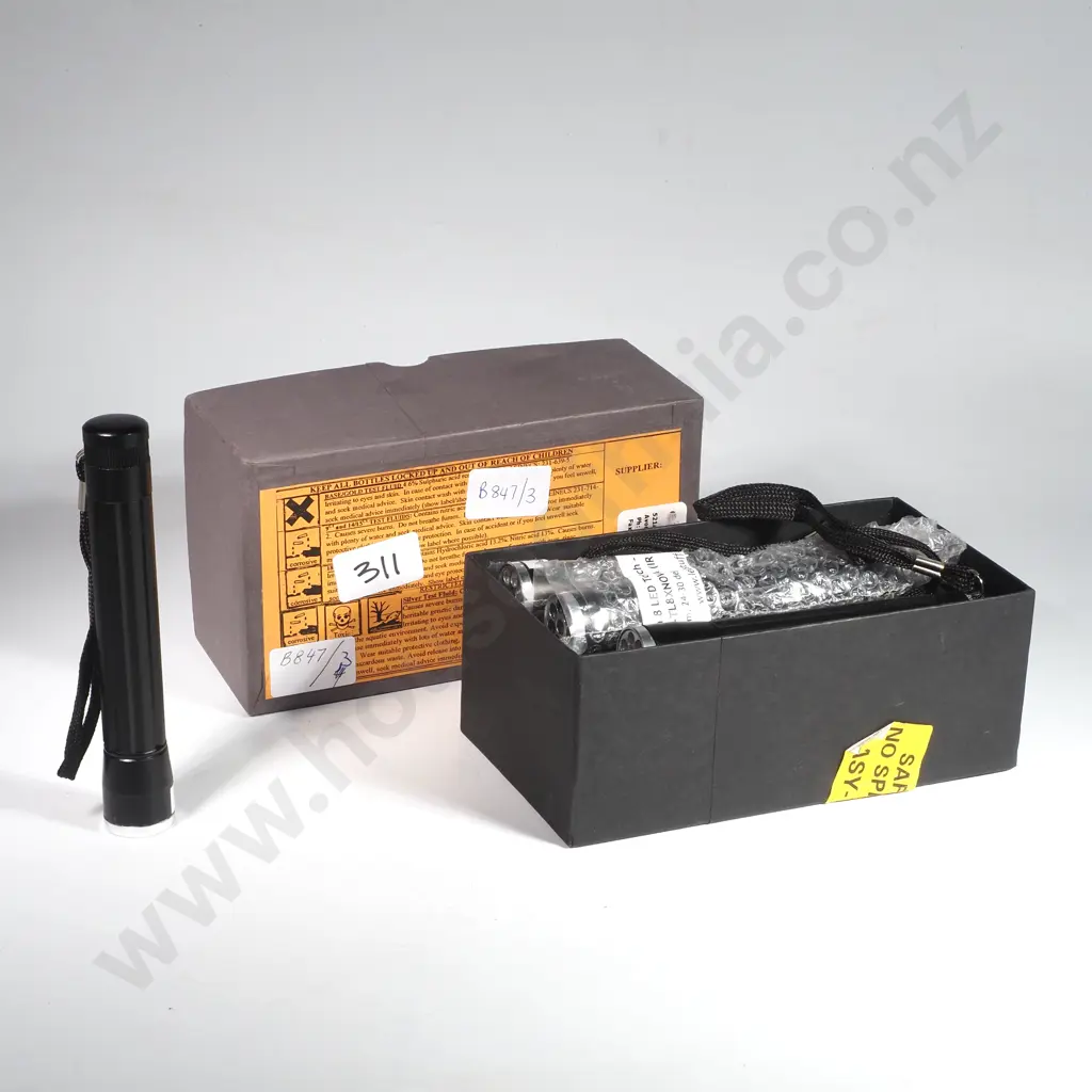 Box of 12 LED Torches - Various Light Colours ( Batteries Req) Image 1++