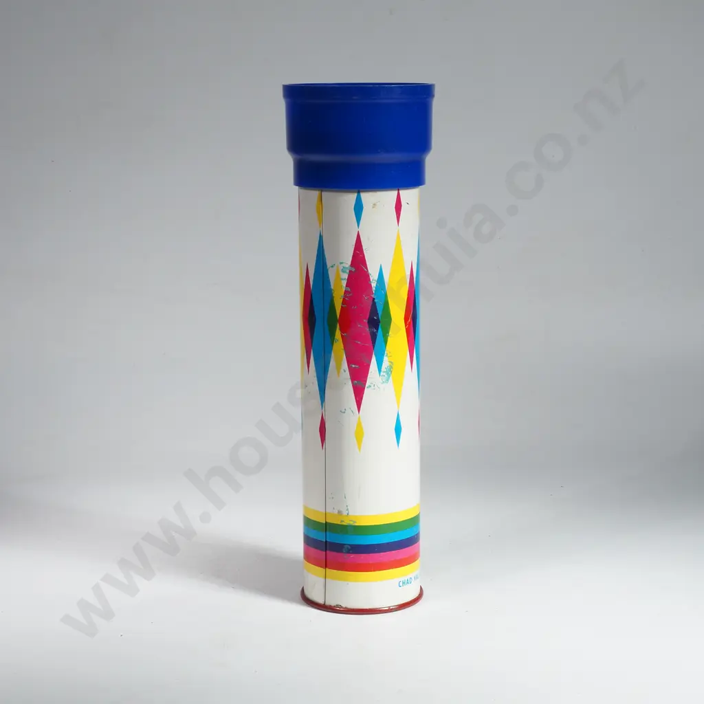 Chad Valley Metal & Plastic Kaleidoscope Toy w Colourful Geometric Patterns Image 1++