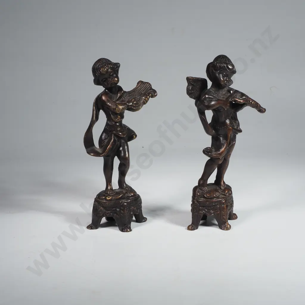 Vintage Cast Bronze Cherubs - 1 x a/f Image 1++