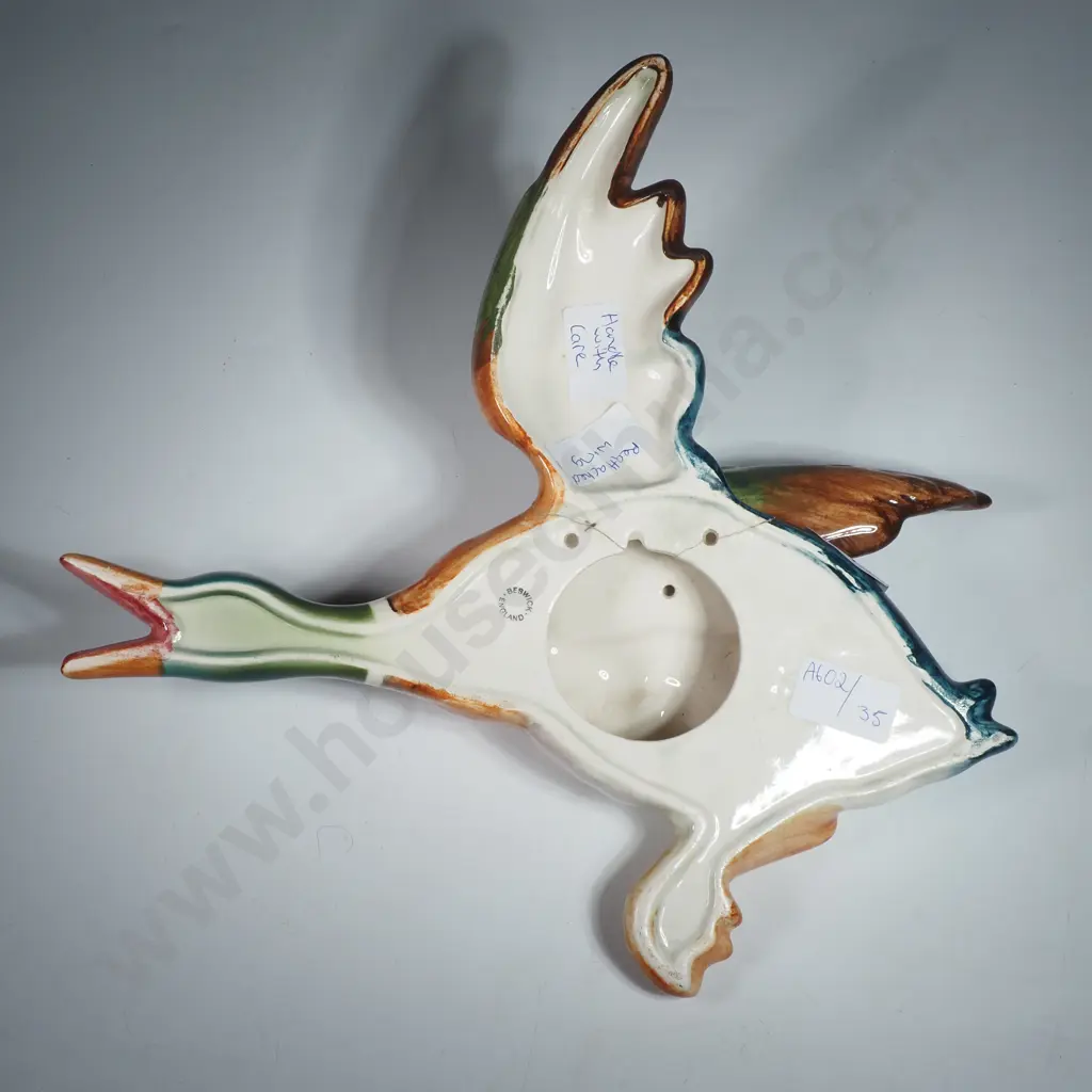 Large Beswick Mallard Flying Duck, Stamped 'Beswick England', Impressed Number 596-0 A/F Image 1++