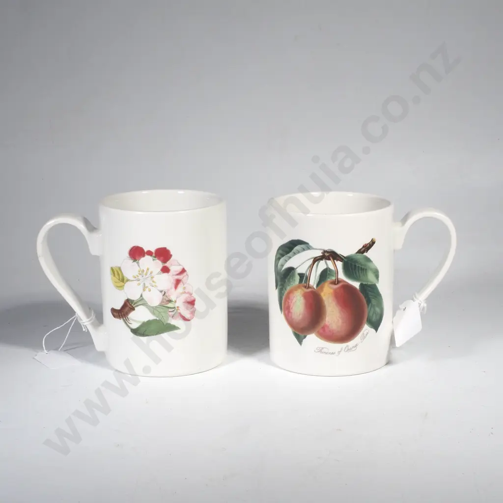 Two Portmeirion Coffee Mugs in the Pomona Pattern Image 1++