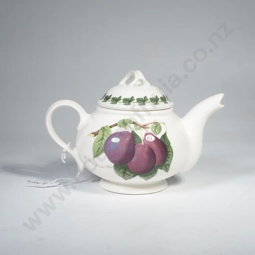 Portmeirion One Cup Teapot w Reine Claude Plum Decoration Image 1++