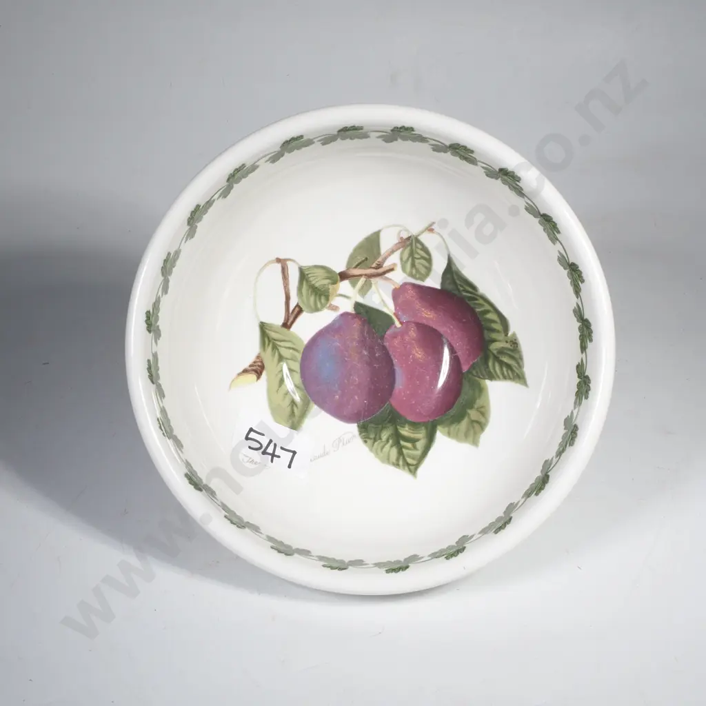 Portmeirion Small Bowl in the Pomona Pattern in  'Reine Claude Plum' Image 1++