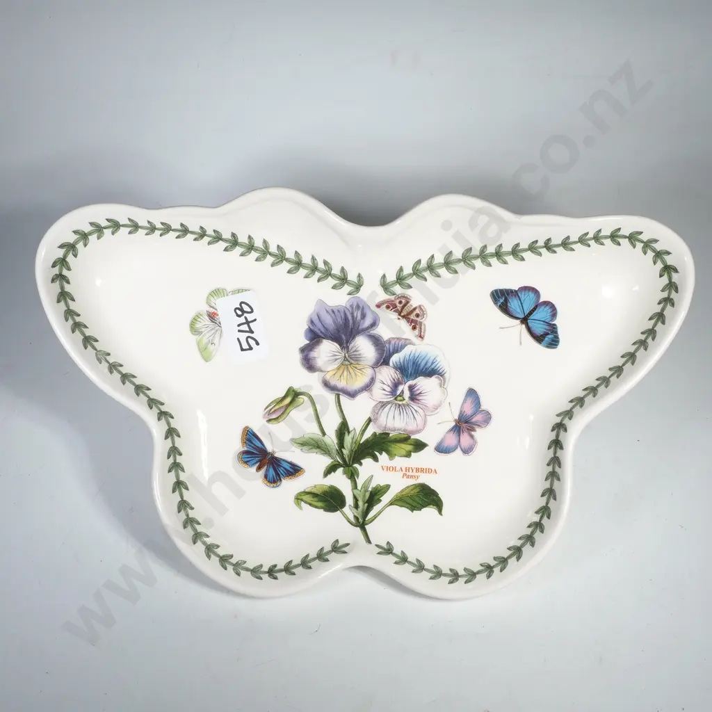 Portmeirion Botanic Garden Pansy Butterfly Shaped Dish Image 1++