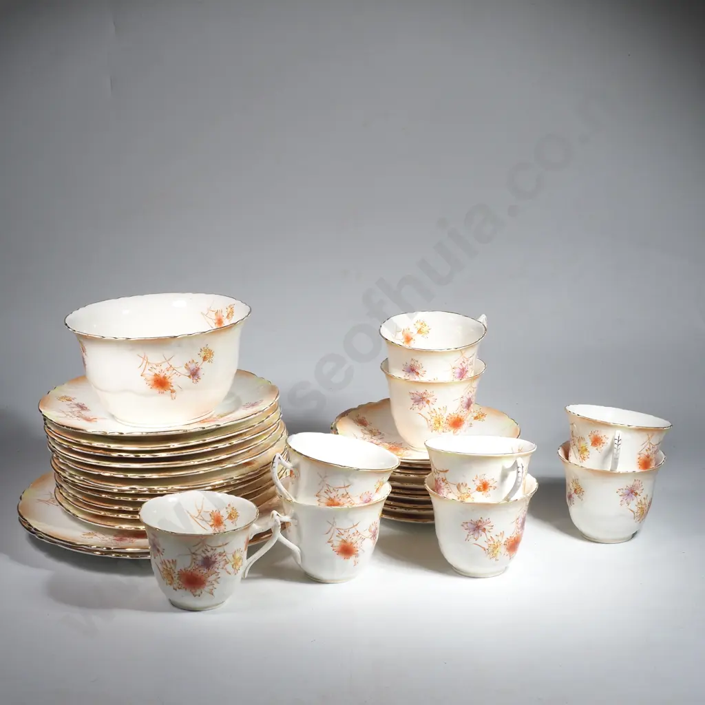 Antique English Blair China Blush Ware Part Tea Set - Circa 1900 Image 1++
