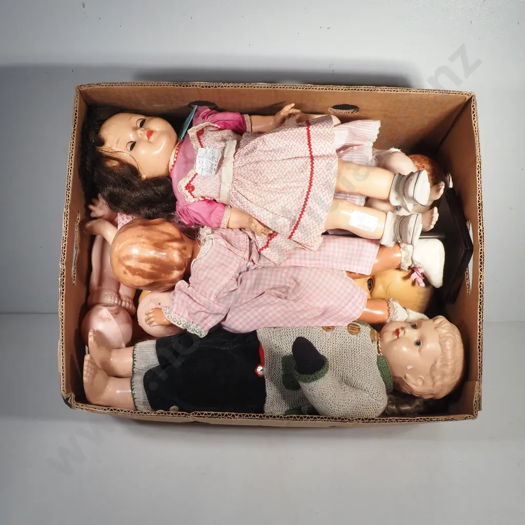 Large Box of Vintage Assorted Dolls incl Pedigree, Kewpie & Shirley Temple Image 1++