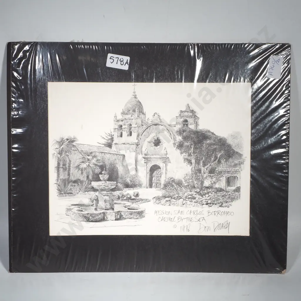 Mission San Carlos Borromeo Carmel by the  Sea - Framed Print by Don Davey Image 1++