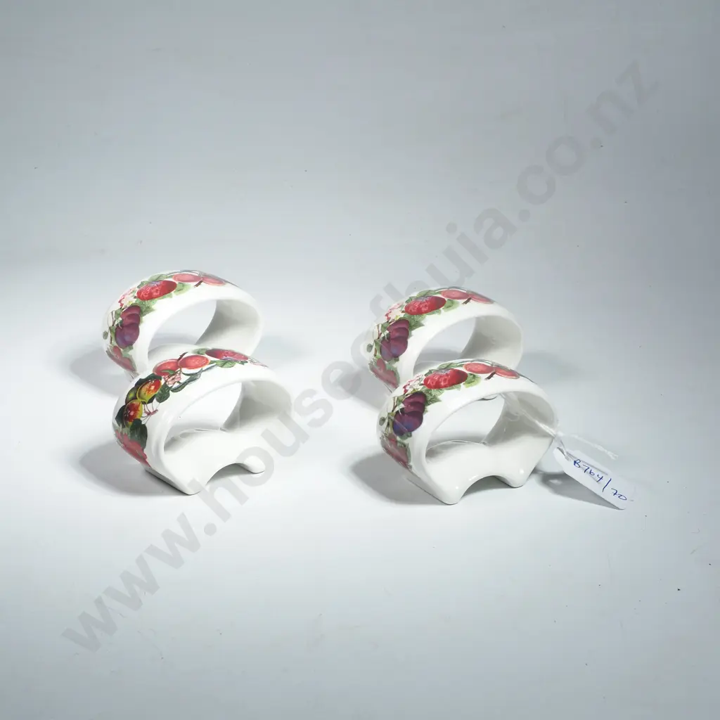 Four Portmeirion Pomona Serviette Rings Image 1++