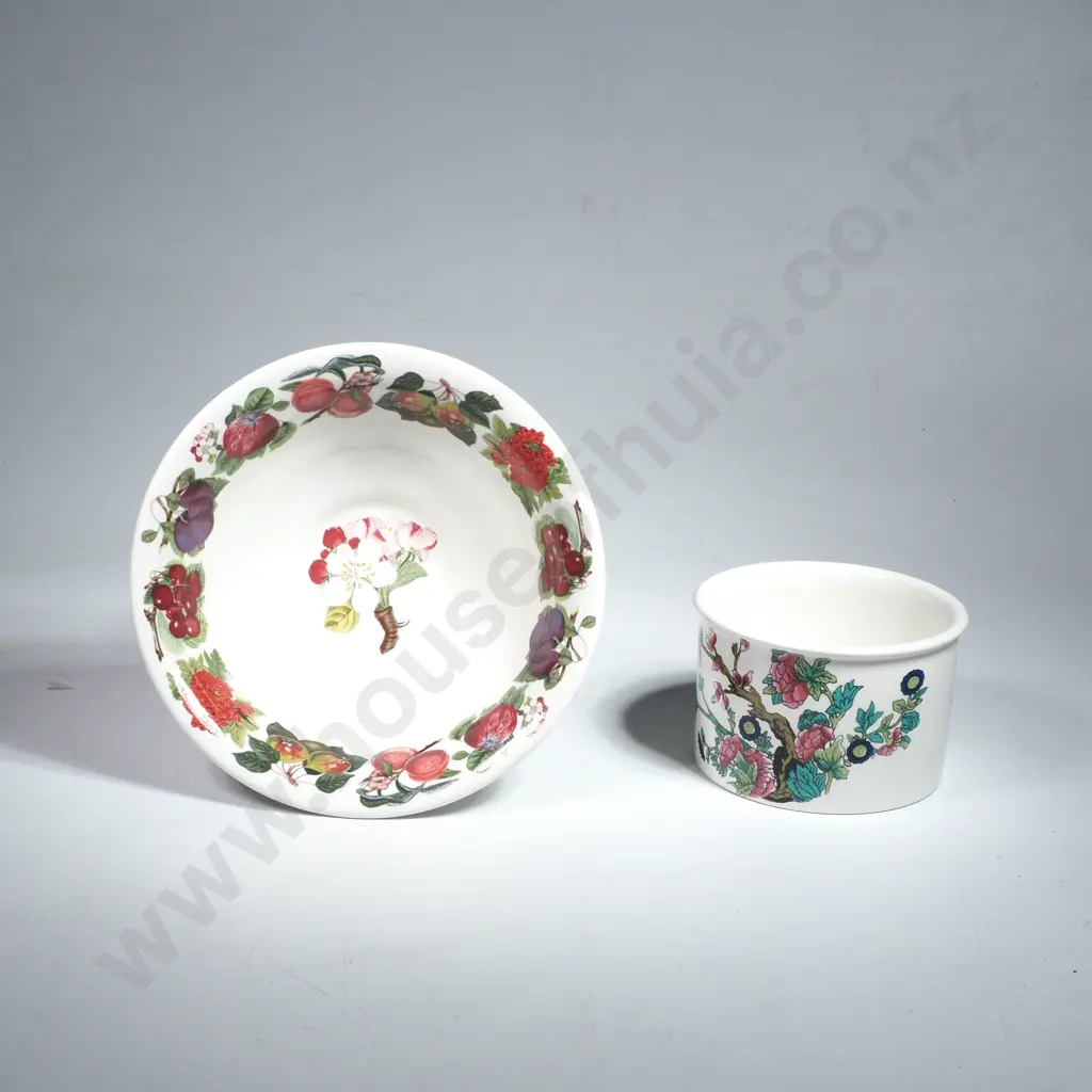 Portmeirion Pomona Dessert Bowl & Portmeirion Small Pot in the Indian Tree Image 1++