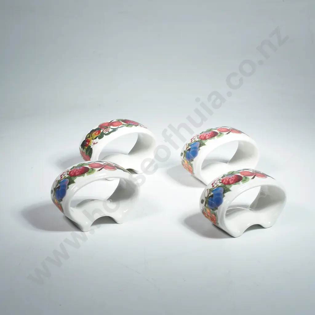 Four Portmeirion Pomona Napkin Rings Image 1++