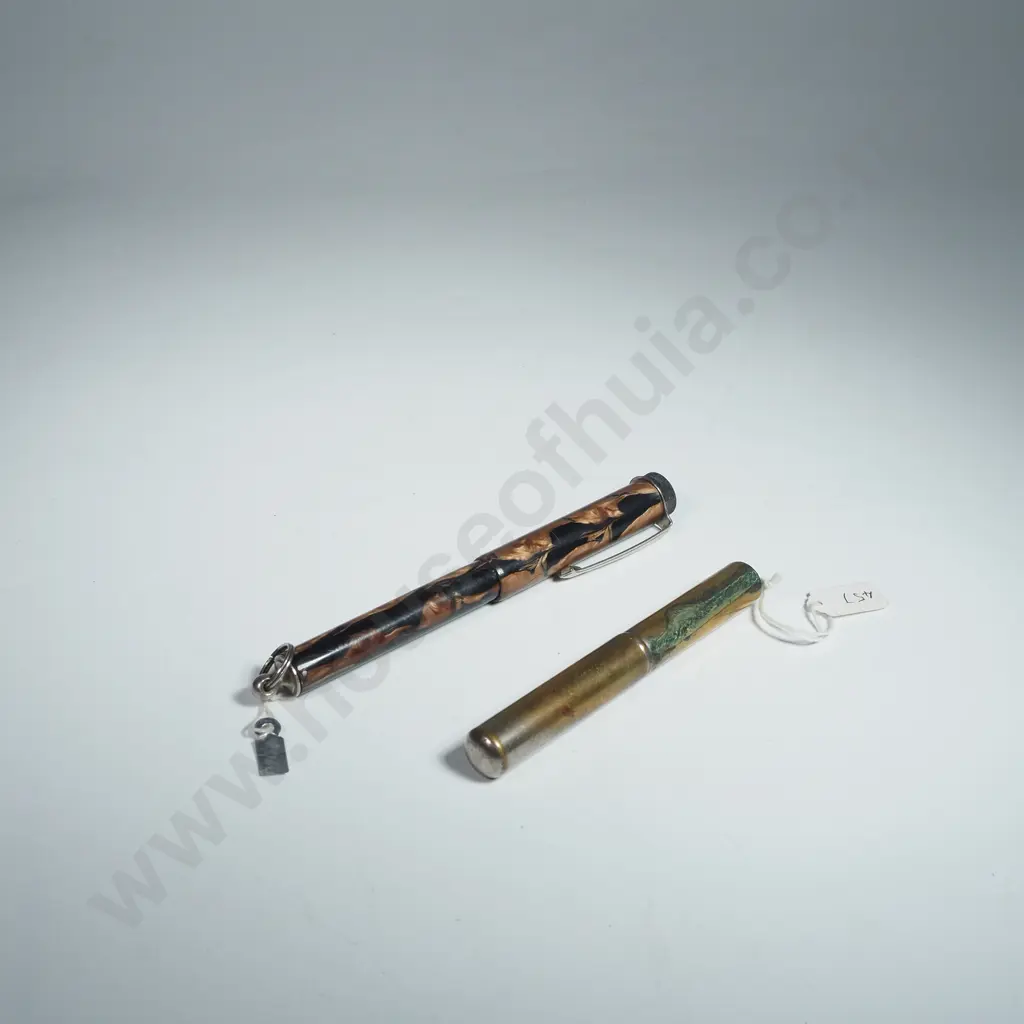 Two Vintage Letter Scales, One Styled to Look Like a Fountain Pen Image 1++