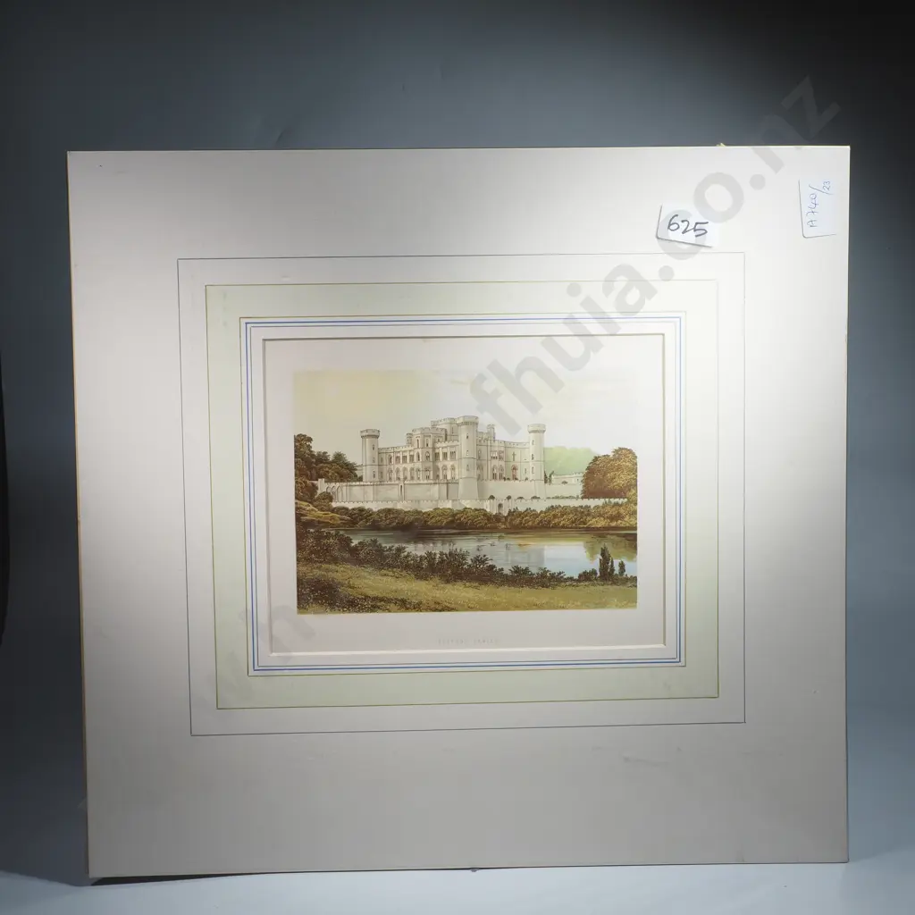 Eastnor Castle - Unframed Antique Lithograph Image 1++