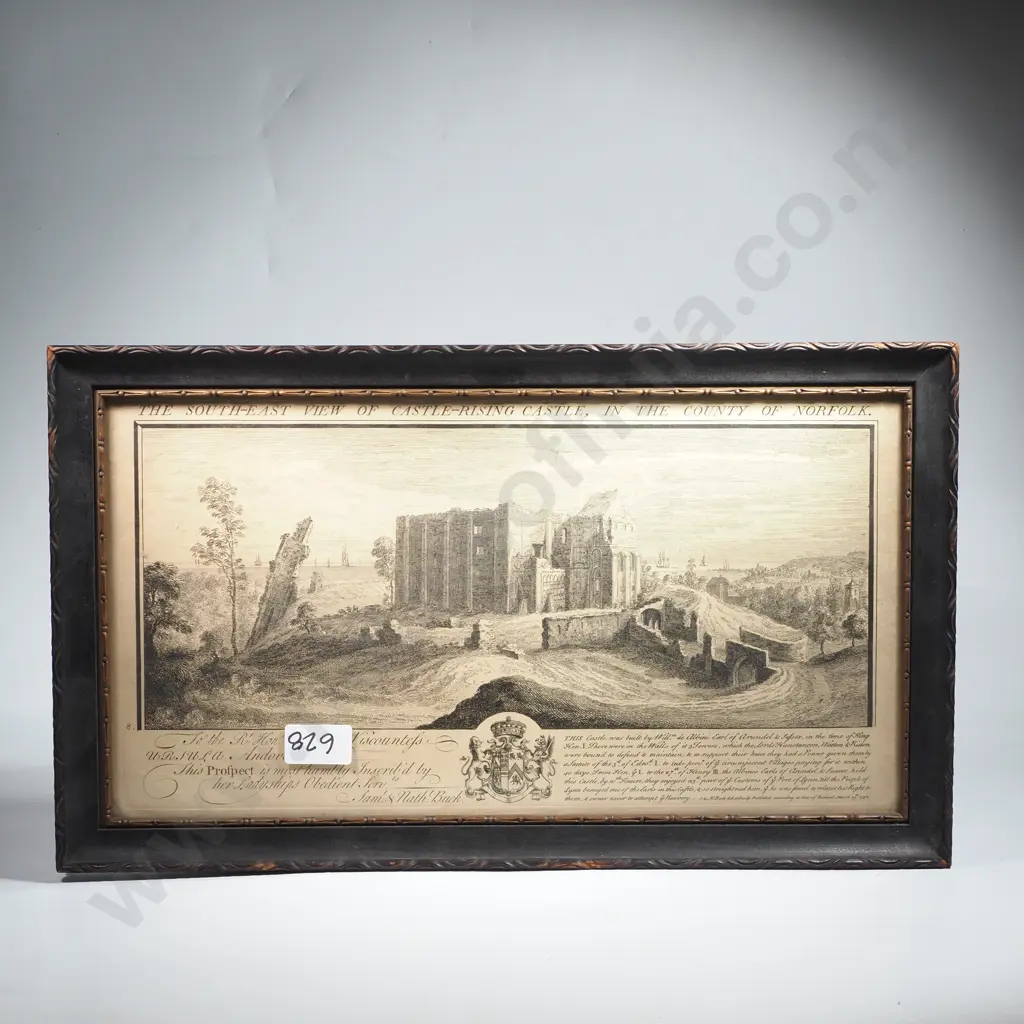 Samuel & Nathaniel Buck, Castle Rising in Norfolk, England, Engraving Image 1++