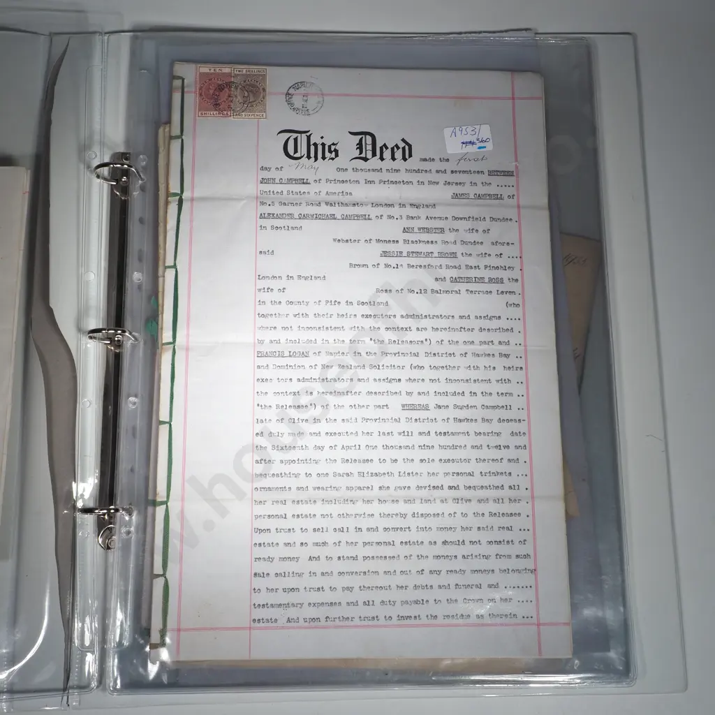Assorted Lot of NZ & USA Historical Documents Image 1++