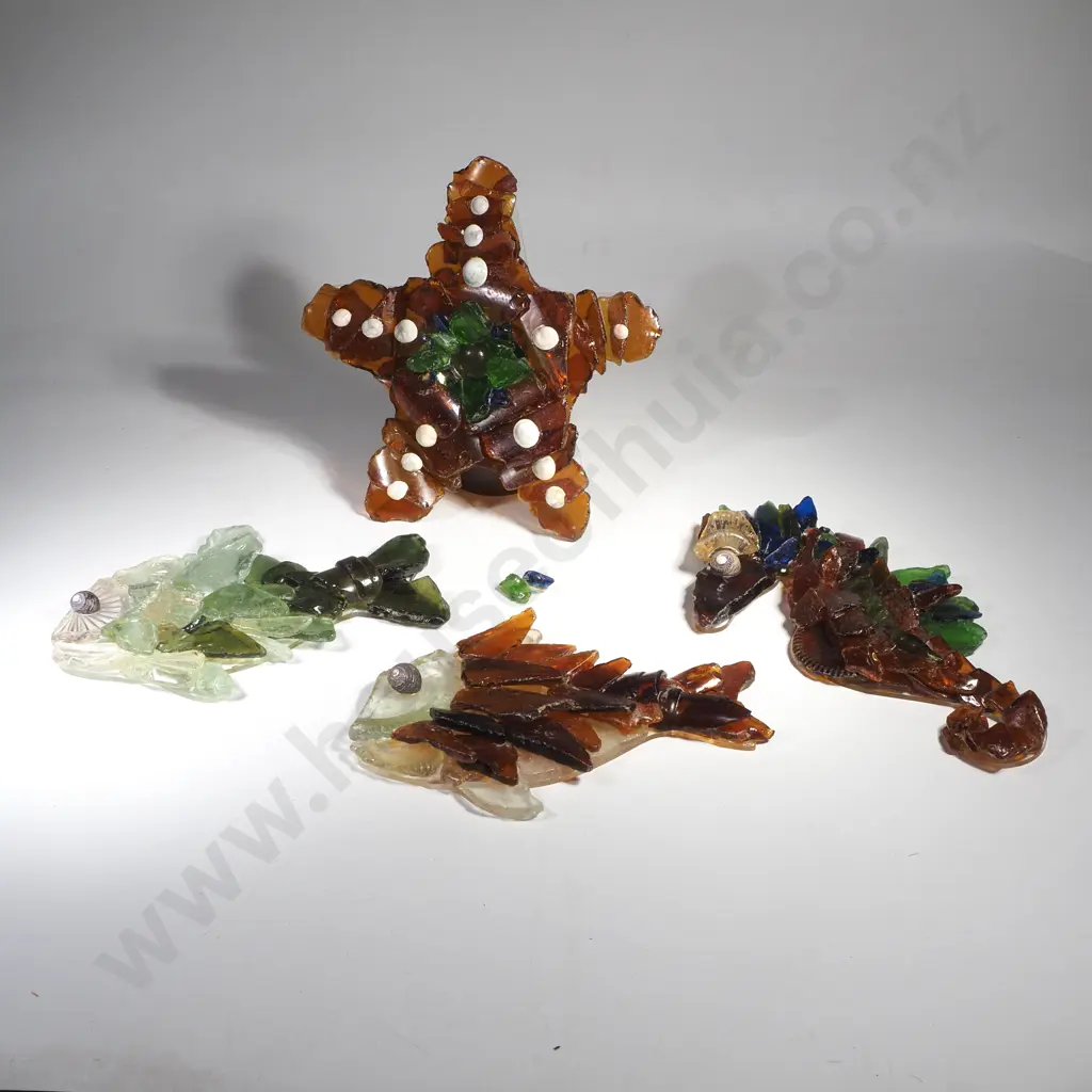 Recovered Beach Comber Glass Bottle Marine Art Image 1++