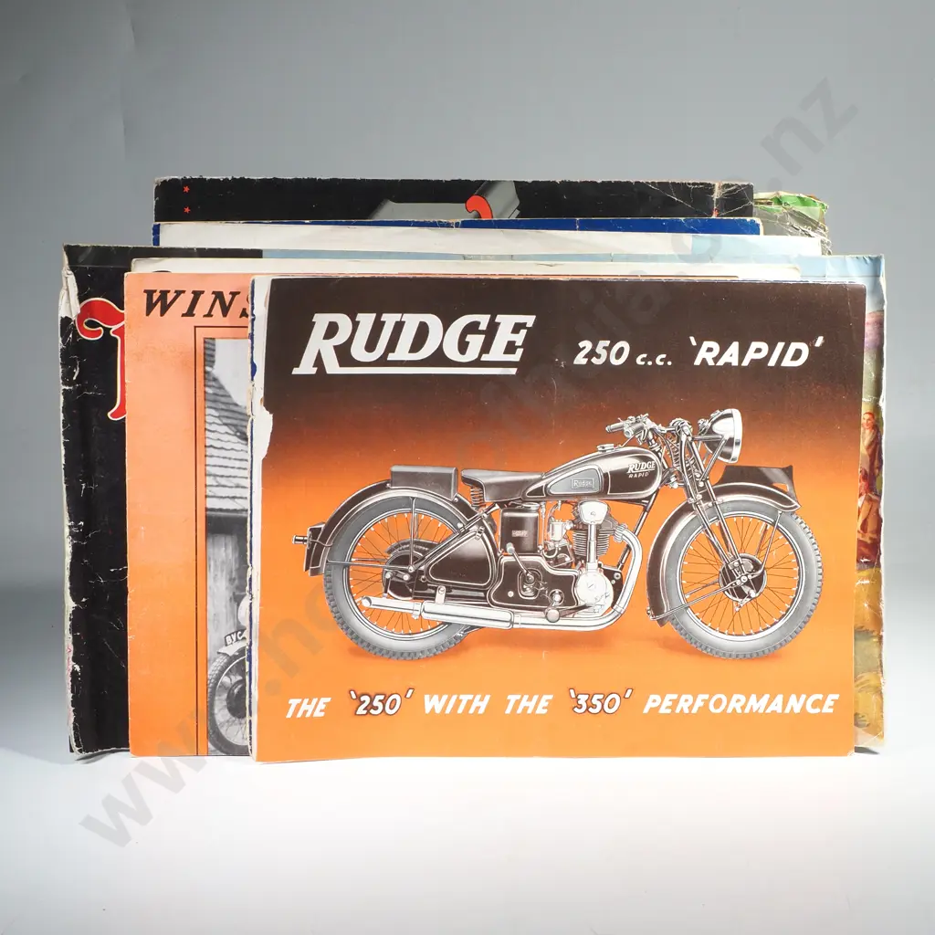 An Assortment of Vintage Motorcycle Ephemera - Norton, Rudge etc Image 1++