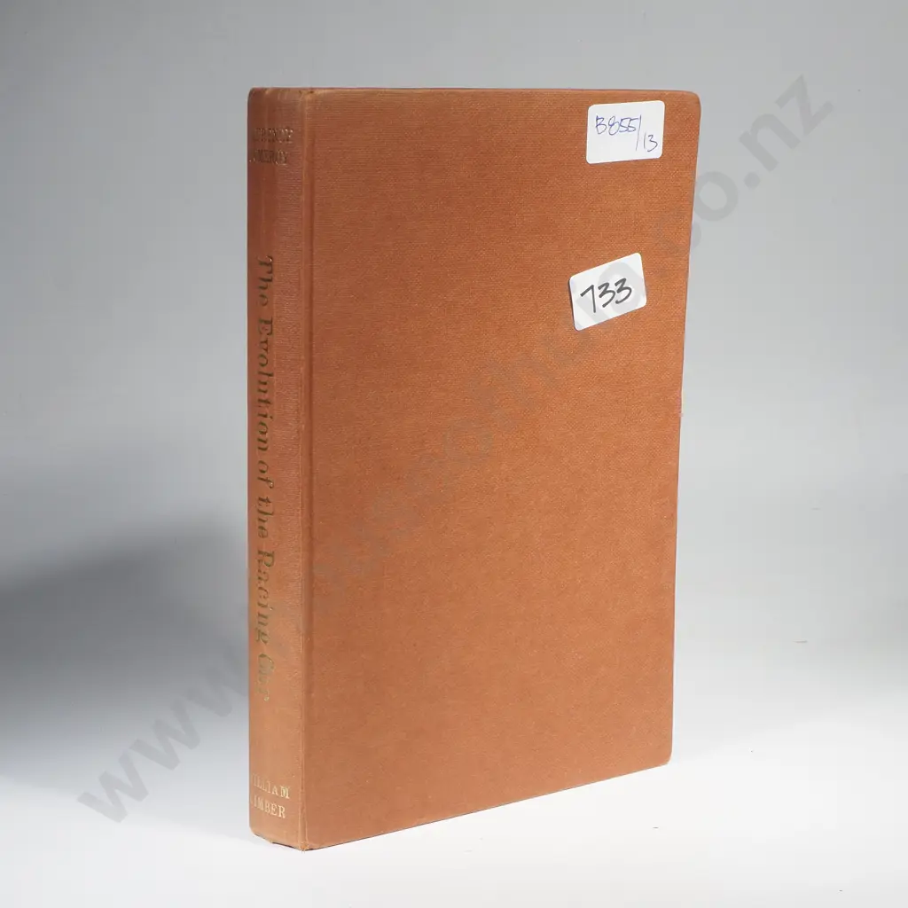 Pomeroy. Laurence - 'The Evolution of the Racing Car', 1st Edition, 1966 Image 1++