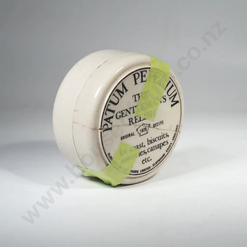 'The Gentleman's Relish, Patum Peperium' Ceramic Jar a/f Image 1++