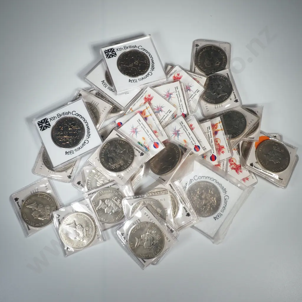 New Zealand - 44 Commonwealth Games Commemorative One Dollar Coins Image 1++