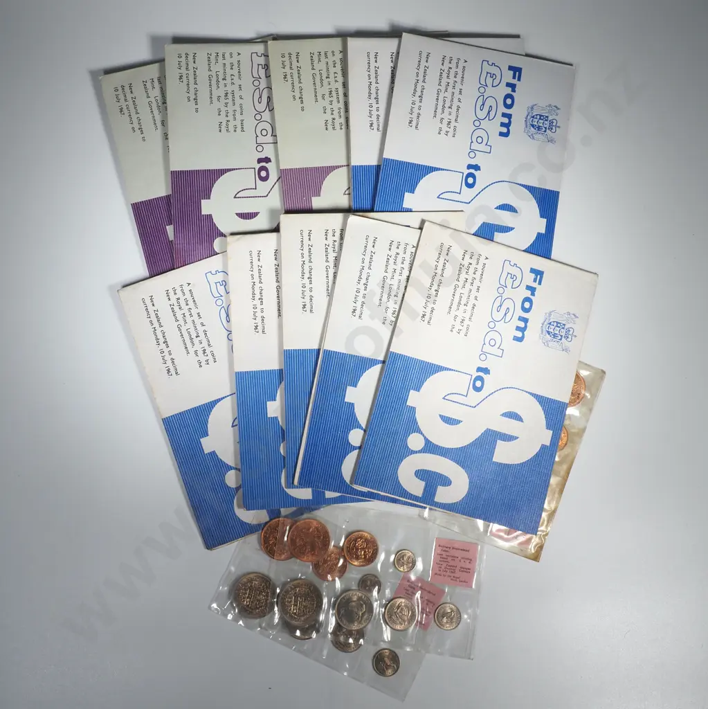 13 NZ 1967 UNC Coin Sets Image 1++