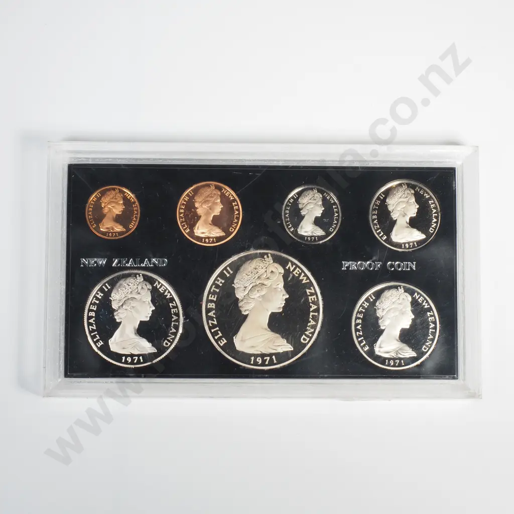 NZ 1971 Proof Set, Superior Image 1++