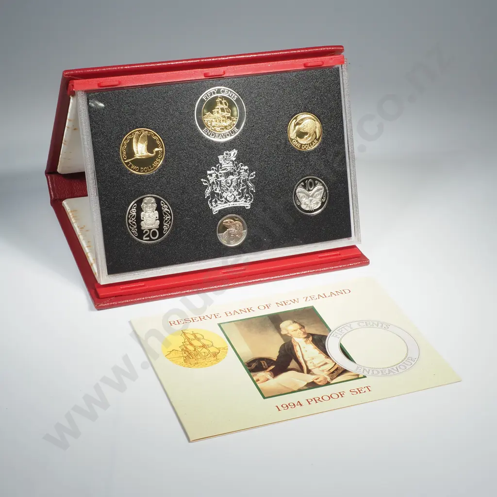 1994 NZ Proof Coin Set Image 1++