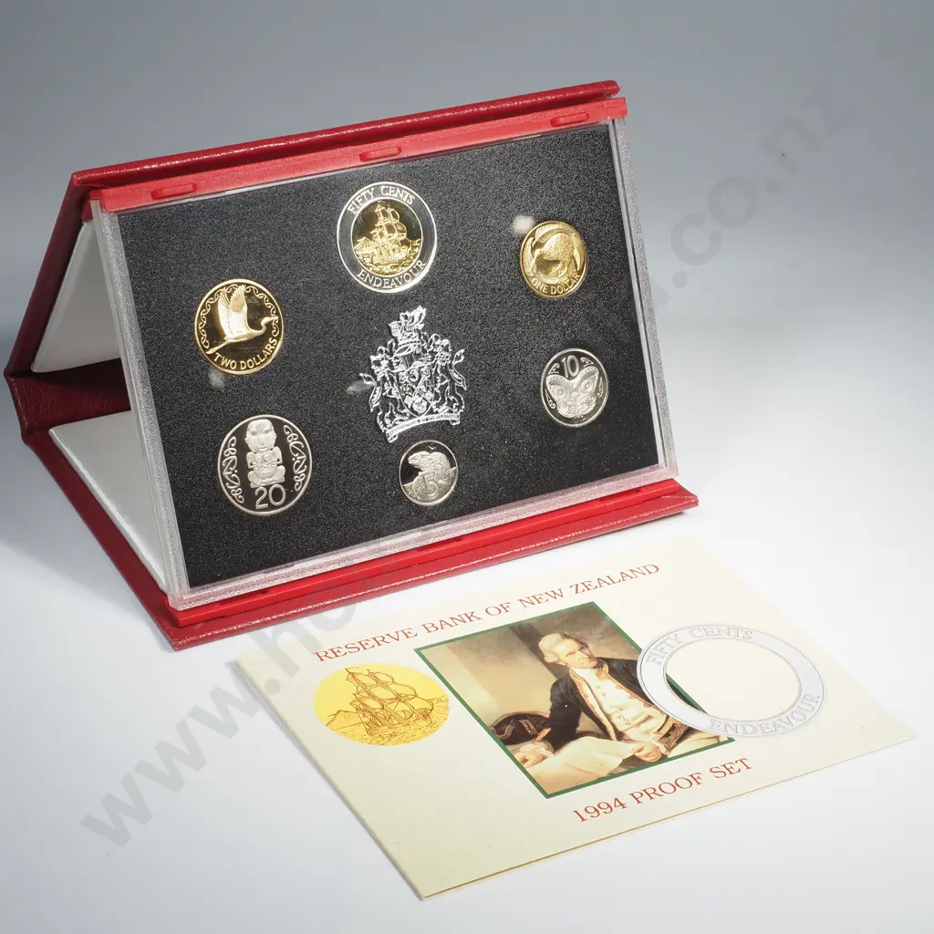1994 NZ Proof Coin Set Image 1++