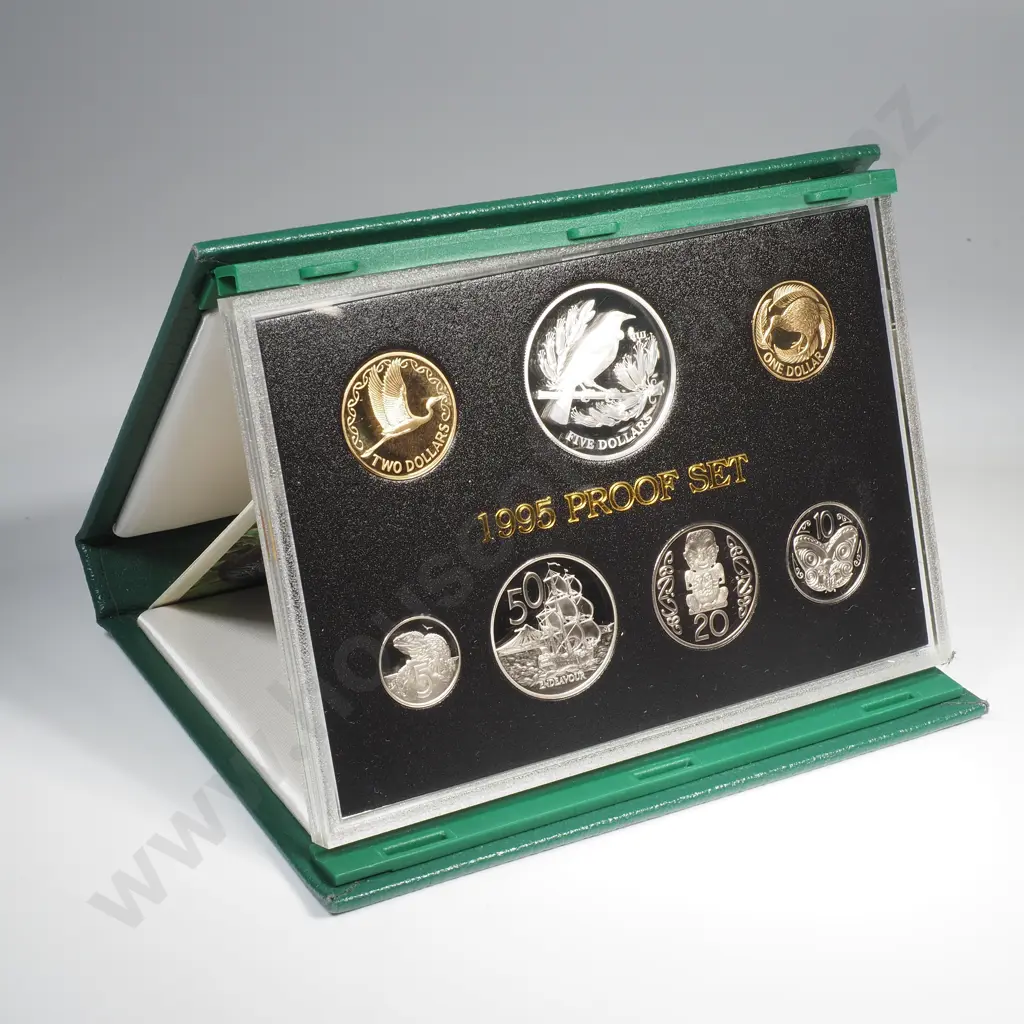 1995 New Zealand Proof Set Image 1++