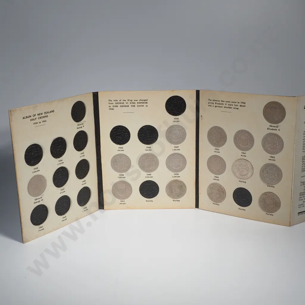 John Bertrand NZ Half Crown Coin Folder Image 1++