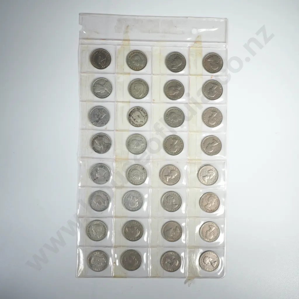 Complete Set of NZ Sixpences Image 1++