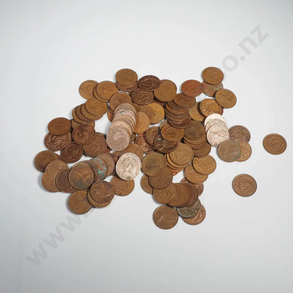 250 Grams of NZ One Cent Coins Image 1++