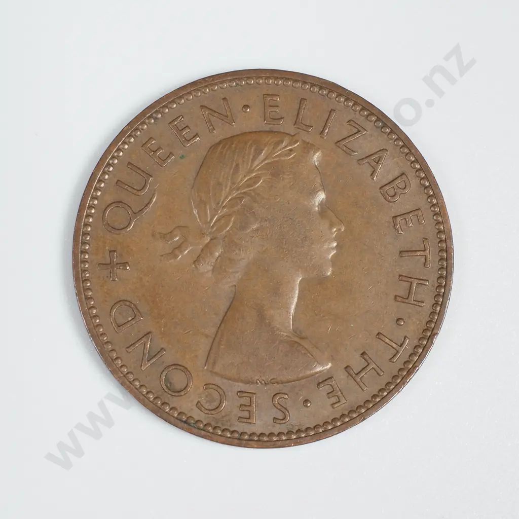 1956 No Shoulder Strap NZ Penny Image 1++