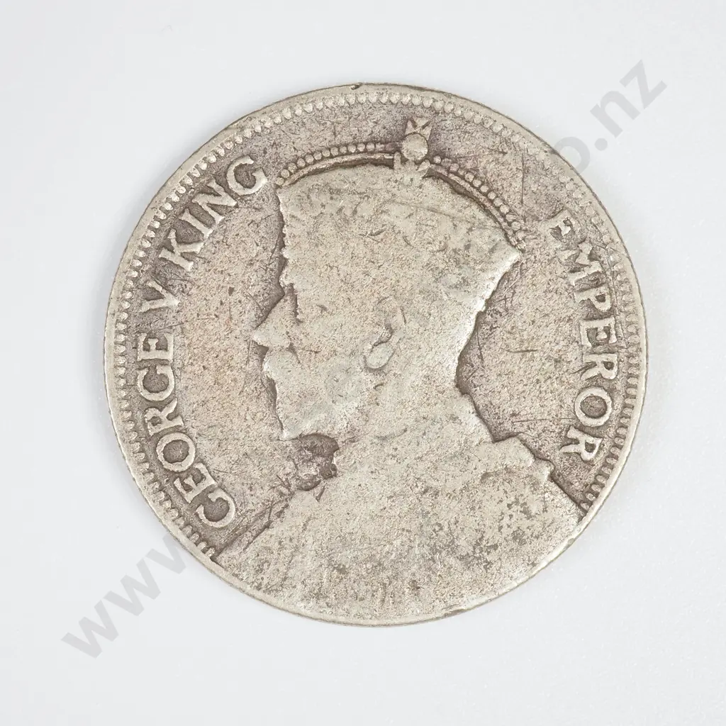 New Zealand 1934 Florin - 50% Silver Image 1++