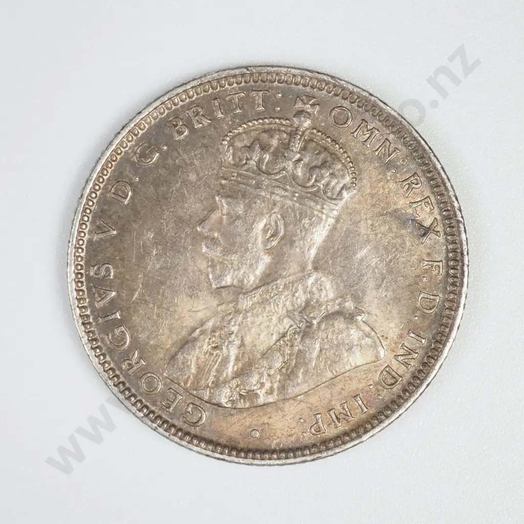 Australia 1916 ‘M’ Silver Shilling, Extremely Fine Image 1++