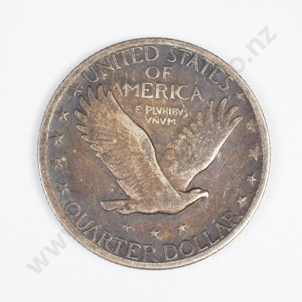 United States 1918 S Silver Quarter Dollar, Fine Image 1++