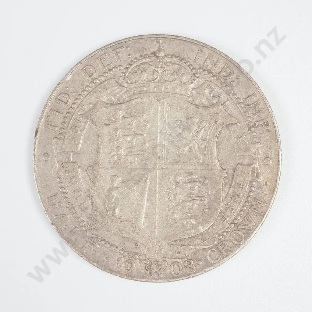 Great Britain 1908 Halfcrown, Very Fine Image 1++