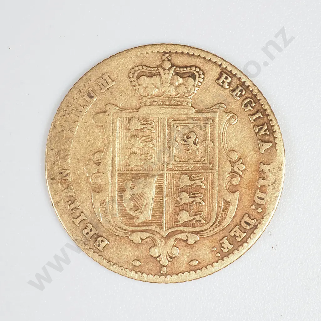 1871 UK Half Sovereign - Worn  Image 1++