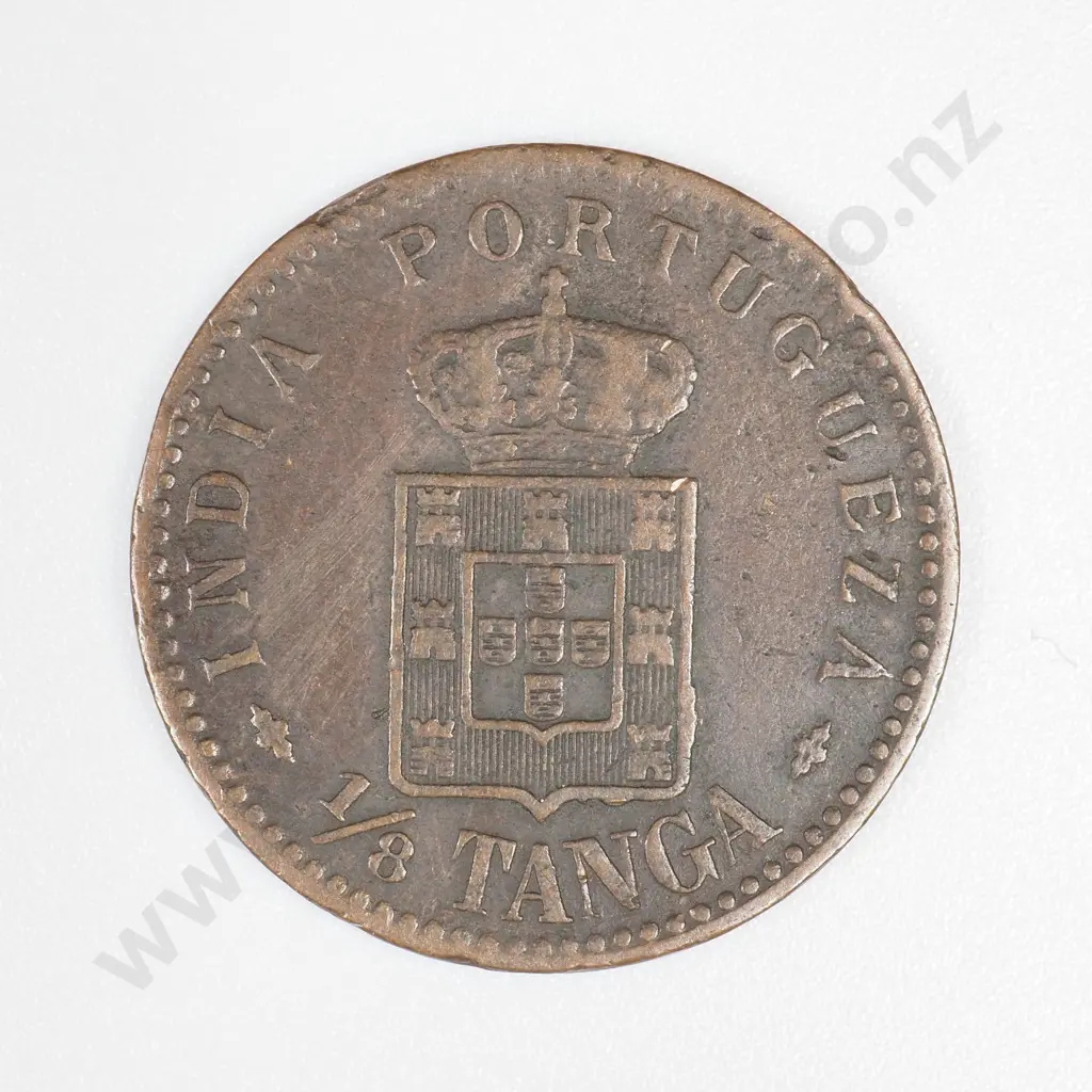 Portuguese India 1903 One Eighth Tanga, Fine Image 1++