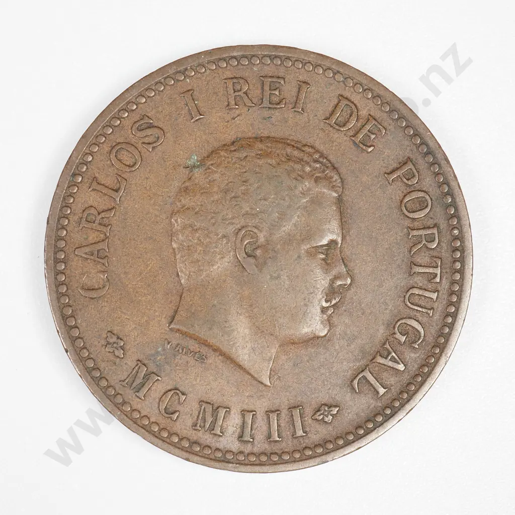 Portuguese India 1903 One Half Tanga, Very Fine Image 1++