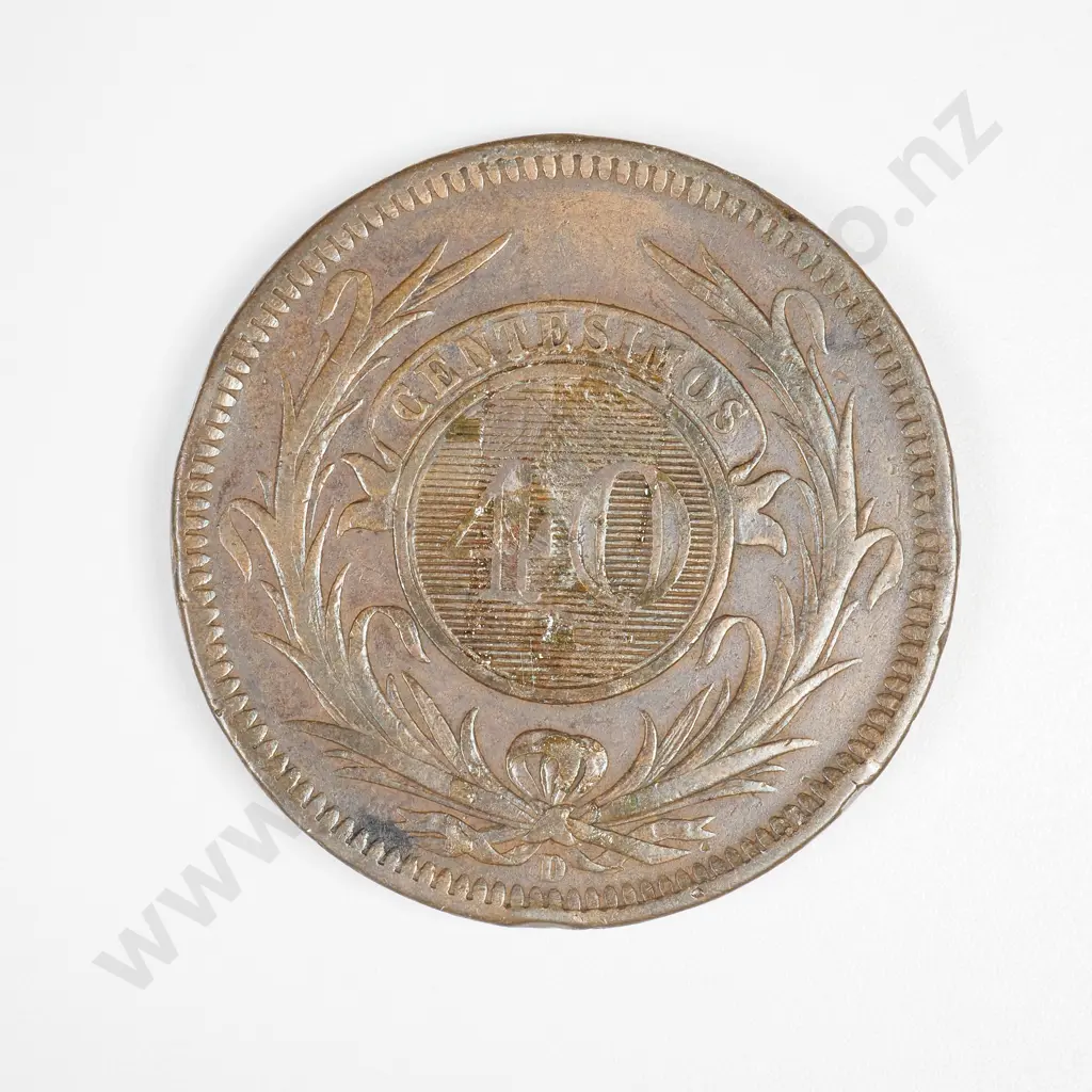 Uruguay 1857 40 Centésimos  Image 1++