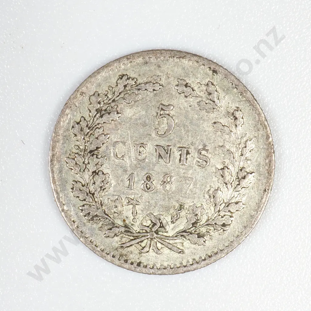 Netherlands 1881 Five Cent Image 1++