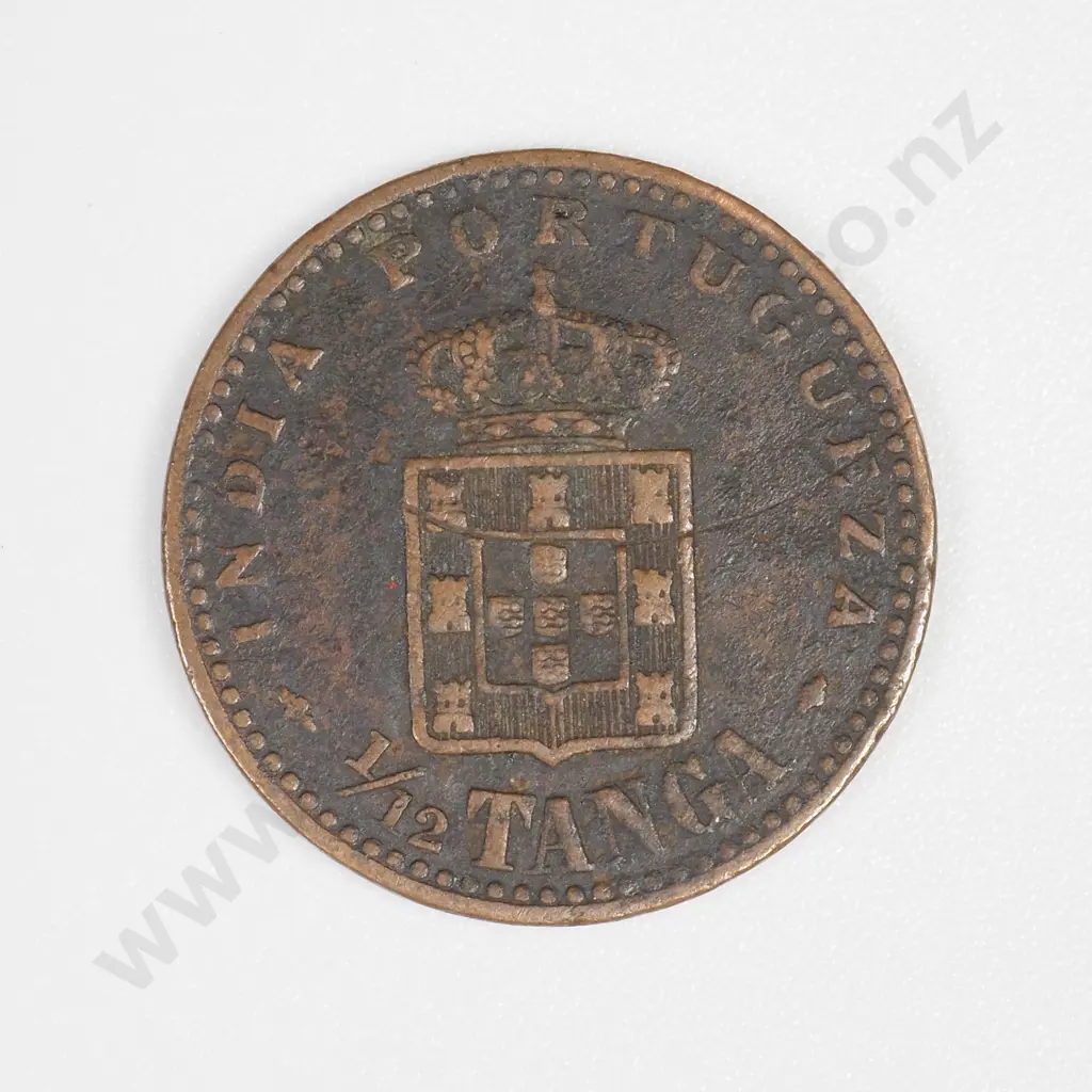 Portuguese India 1901 One Twelth Tanga, Fine Image 1++