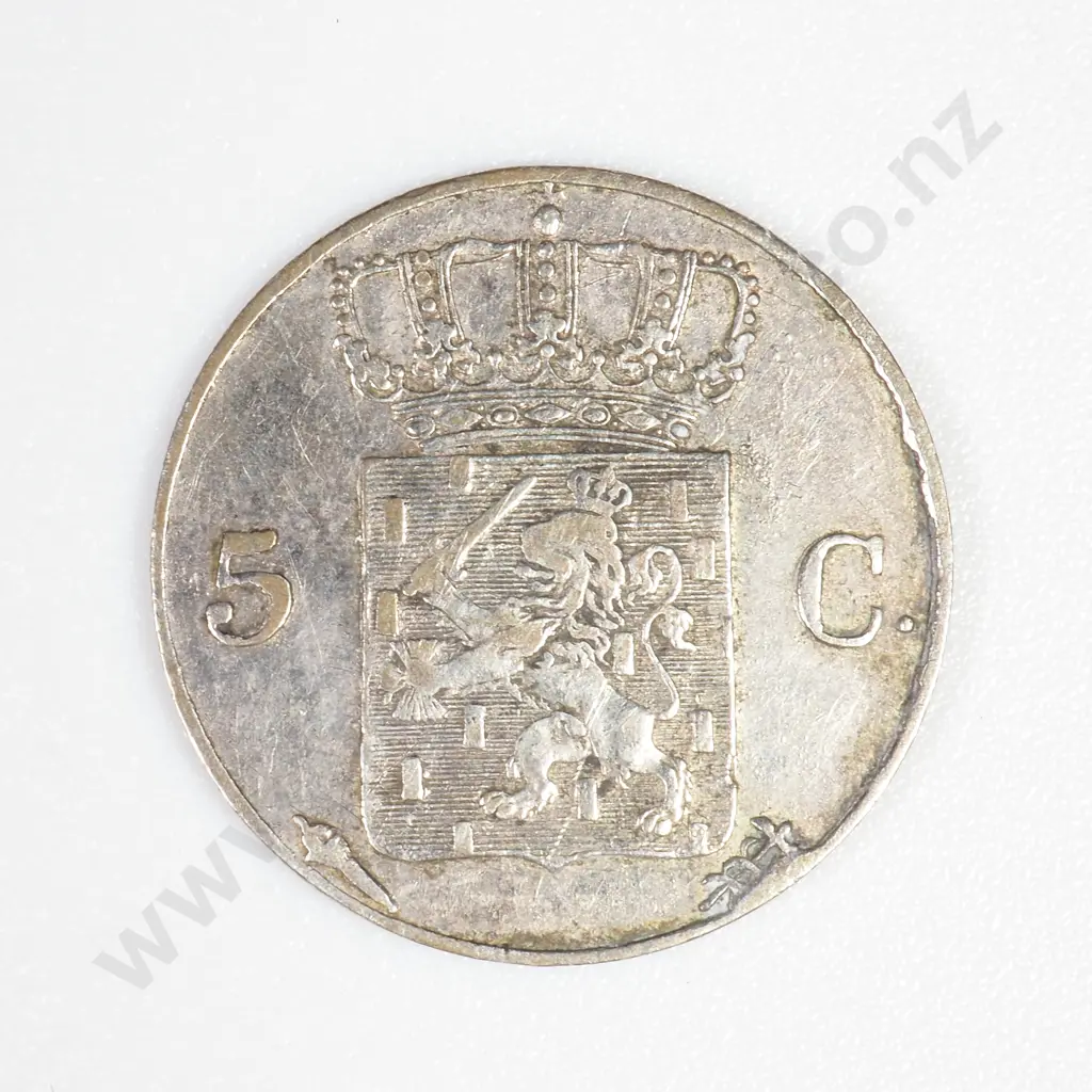 Netherlands 1827 Silver Five Cent Coins Image 1++